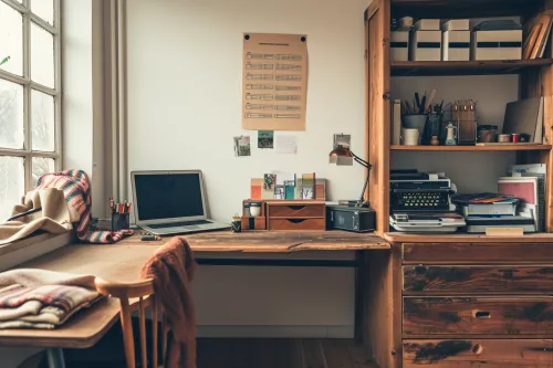 Atelier montrant les étapes pratiques pour transformer et revaloriser des meubles en bois dans un projet d’upcycling réfléchi